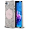 Guess 4G Circle Classic Logo MagSafe - Etui do iPhone 16e (różowo)