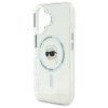 Karl Lagerfeld IML Metal Karl Head MagSafe - Etui iPhone 16 (biały)