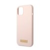 Guess Silicone Logo Plate MagSafe - Etui iPhone 13 (różowy)