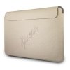 Guess Saffiano Script Computer Sleeve - Etui na notebooka 13 (złoty)