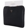 Guess Grained Zipper Pocket Triangle Logo Sleeve - Etui na notebooka 14 (czarny)