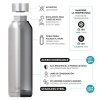 Quokka Solid - Butelka termiczna ze stali nierdzewnej 510 ml (Sun Garden)