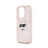 Karl Lagerfeld IML Choupette Head & Monogram - Etui iPhone 15 Pro Max (różowy)