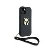DKNY Wrist Strap Stock Logo - Etui iPhone 15 Plus (czarny)