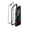 Crong Anti-Bacterial 3D Armour Glass – Szkło hartowane 9H na cały ekran iPhone 16e / iPhone 14 / iPhone 13 / iPhone 13 Pro + ram