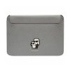 Karl Lagerfeld NFT Saffiano Karl & Choupette Sleeve - Etui na notebook 16 (Srebrny)
