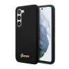 Guess Silicone Script Metal Logo - Etui Samsung Galaxy S23+ (czarny)