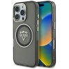 Guess IML Metal Mountain Logo MagSafe - Etui do iPhone 16 Pro (czarny)