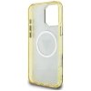 Guess IML Metal Glitter 4G Circle Triangle MagSafe - Etui do iPhone 16 Pro Max (brązowy)