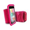 PURO Running Band - Uniwersalna frotka do biegania do smartfonów max 4.3 + key pocket (różowy)