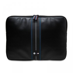 BMW Carbon Blue Stripes Sleeve - Etui na notebook 13 / 14 (czarny)