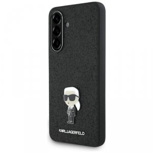 Karl Lagerfeld Fixed Glitter Ikonik Logo Metal Pin - Etui do Samsung Galaxy A36 5G (czarny)