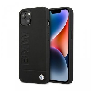 BMW Leather Hot Stamp – Etui iPhone 14 Plus (Czarny)