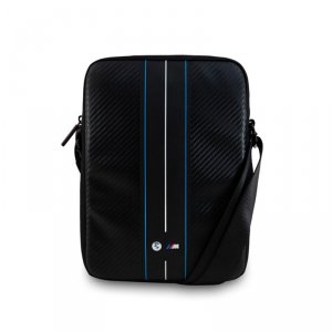 BMW Carbon Blue Stripes - Torba na tablet 10 (czarny)