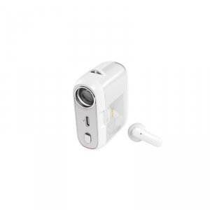 WEKOME S28 Pop Digital Series - Bezprzewodowe słuchawki Bluetooth V5.3 TWS z etui ładującym z funkcją projektora (Biały)