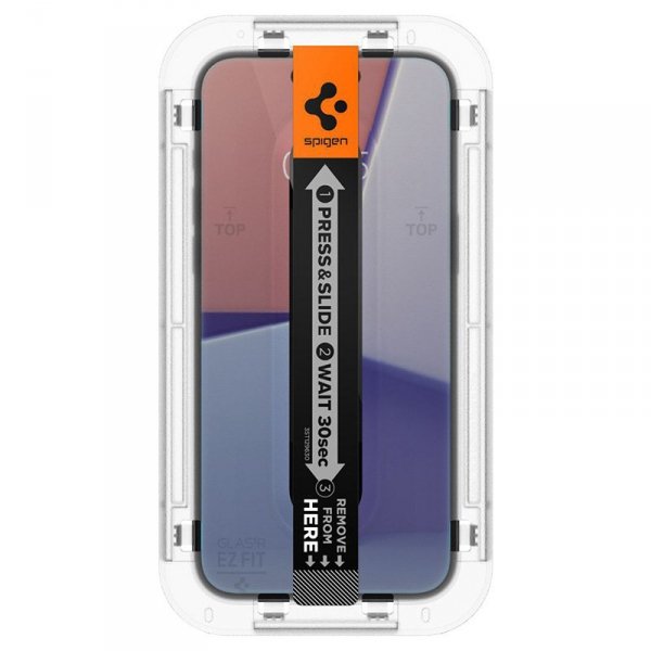 Spigen GLAS.TR EZ FIT Privacy - Szkło hartowane z filtrem prywatyzującym do iPhone 15 / 16