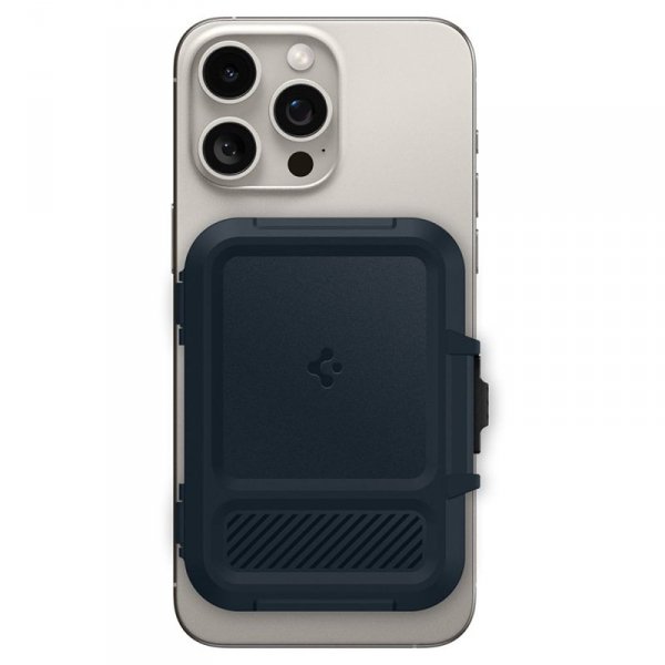 Spigen Lock Fit MagSafe - Portfel magnetyczny (Metal Slate)