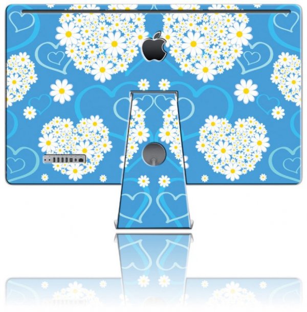Nexgen Skins - Zestaw skórek na obudowę z efektem 3D iMac 27&quot; (Hearts and Daisies 3D)