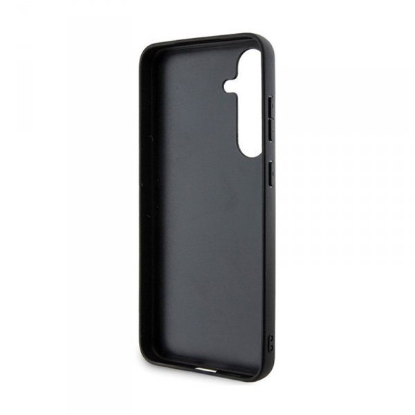 BMW Leather Half Textured & Circle MagSafe - Etui Samsung Galaxy S24 (czarny)