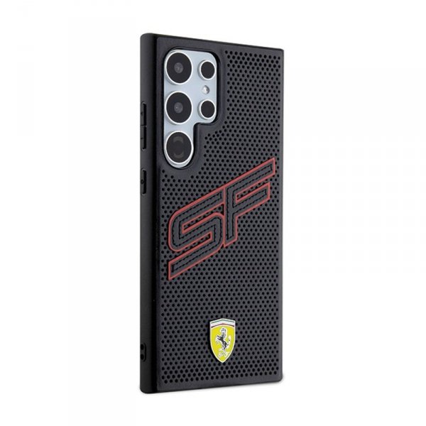 Ferrari Big SF Perforated - Etui Samsung Galaxy S24 Ultra (czarny)