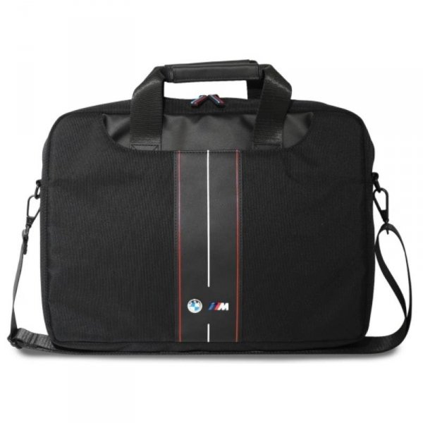 BMW Nylon Red Stripe - Torba na notebooka 16&quot; (czarny)