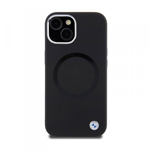 BMW Signature Liquid Silicone MagSafe - Etui iPhone 15 (czarny)