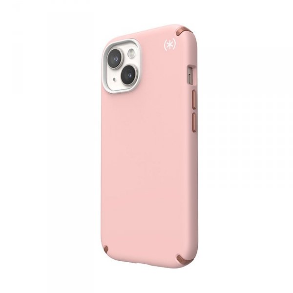 Speck Presidio2 Pro - Etui iPhone 16e / iPhone 15 / iPhone 14 / iPhone 13 (Dahlia Pink / Rose Copper / White)