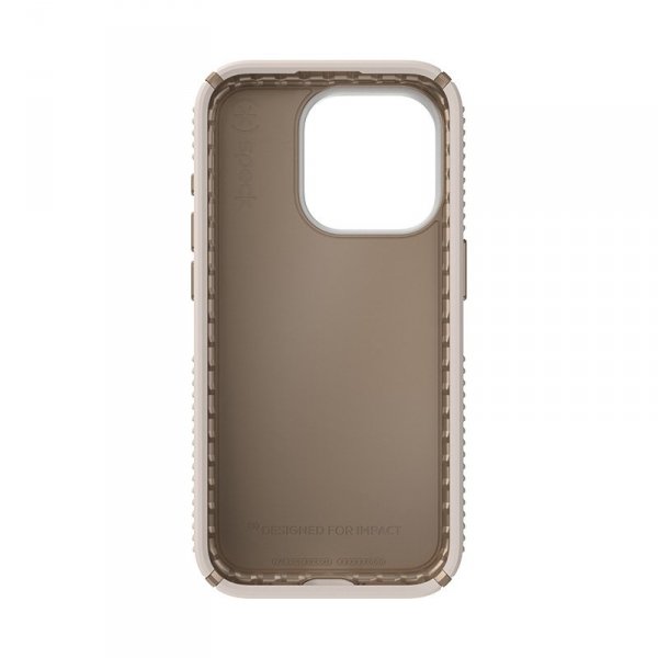 Speck Presidio2 Grip - Etui iPhone 15 Pro (Bleached Bone / Heirloom Gold / Hazel Brown)