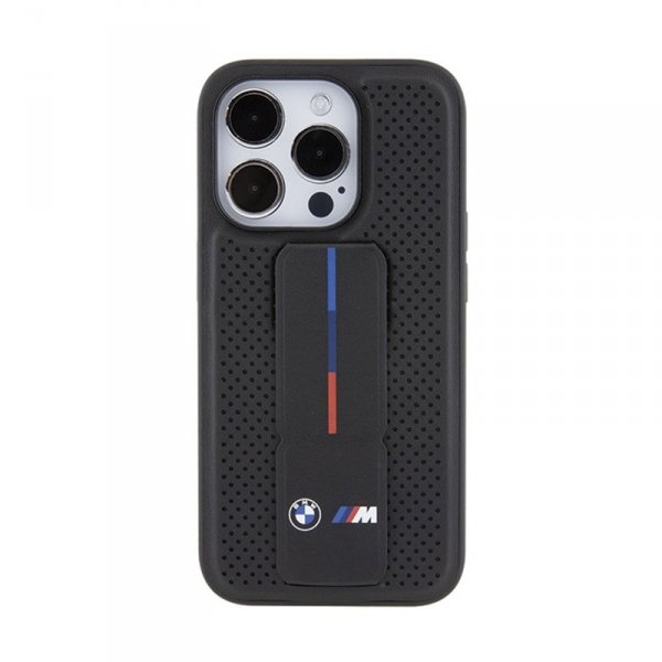 BMW Grip Stand Smooth & Perforated - Etui iPhone 15 Pro (czarny)
