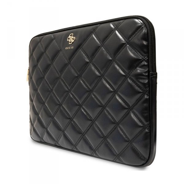 Guess Quilted 4G Sleeve - Etui na notebooka 13&quot; / 14&quot; (czarny)