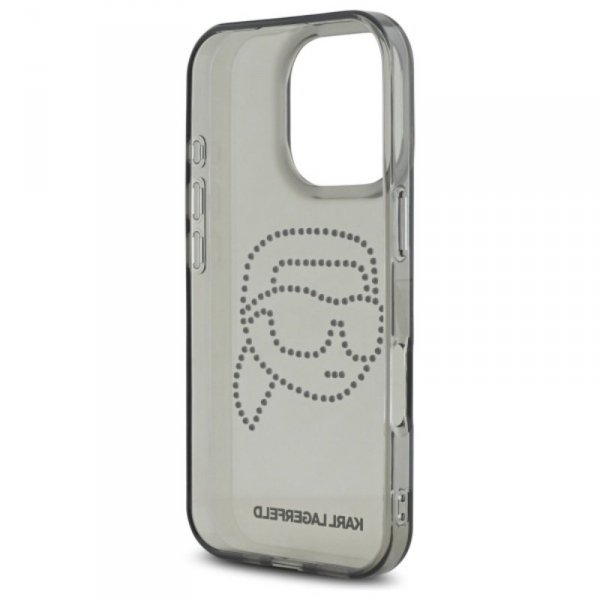 Karl Lagerfeld IML Rhinestones Karl Head - Etui do iPhone 16 Pro Max (czarny)