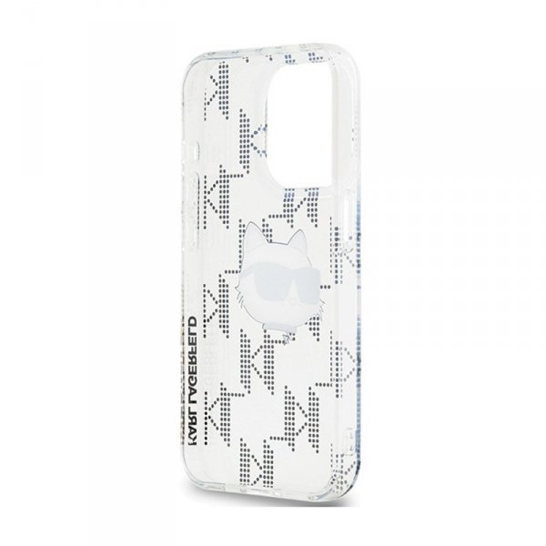 Karl Lagerfeld IML Choupette Head & Monogram - Etui iPhone 15 Pro Max (przezroczysty)