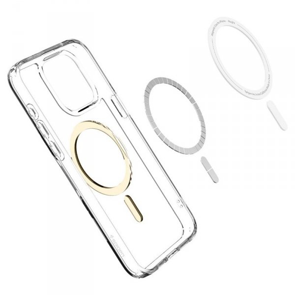 Spigen Ultra Hybrid Mag MagSafe - Etui do iPhone 15 Pro Max (Gold)