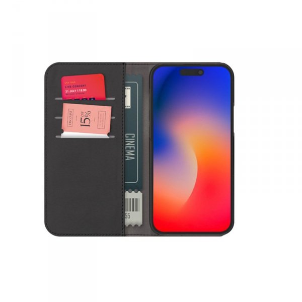 PURO Wallet Detachable - Etui 2w1 iPhone 15 Plus (czarny)
