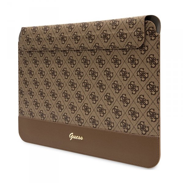 Guess 4G Stripe Metal Logo Computer Sleeve - Etui na notebooka 14&quot; (Brązowy)