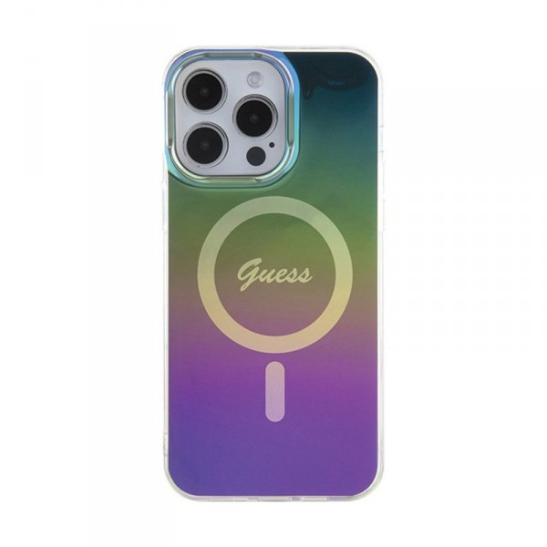 Guess IML Iridescent MagSafe - Etui iPhone 15 Pro (kolorowy)