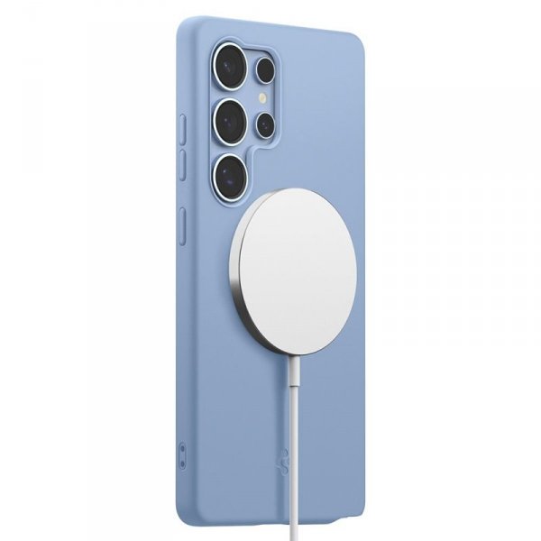 Spigen Silicone Fit Mag MagSafe - Etui do Samsung Galaxy S25 Ultra (Sapphire Blue)