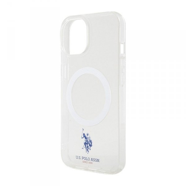US Polo Assn MagSafe Collection - Etui iPhone 15 (przezroczysty)