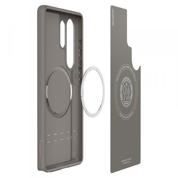 Spigen Parallax Mag MagSafe - Etui do Samsung Galaxy S25 Ultra (Ash Grey)