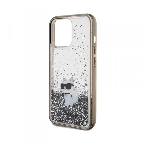 Karl Lagerfeld Liquid Glitter Choupette - Etui iPhone 13 Pro Max (przezroczysty)