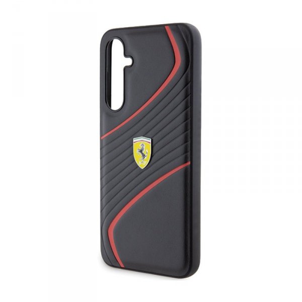 Ferrari Twist Metal Logo - Etui Samsung Galaxy S23 FE (czarny)