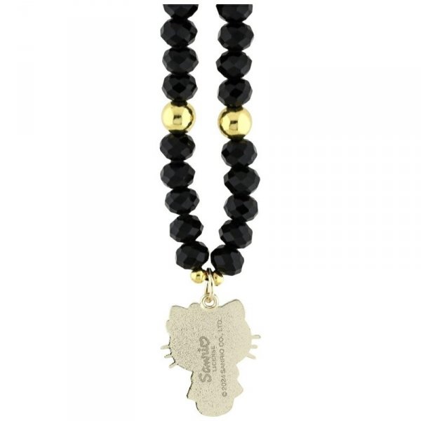 Hello Kitty Pearls and Beads Kitty Charm - Zawieszka do telefonu (czarny)