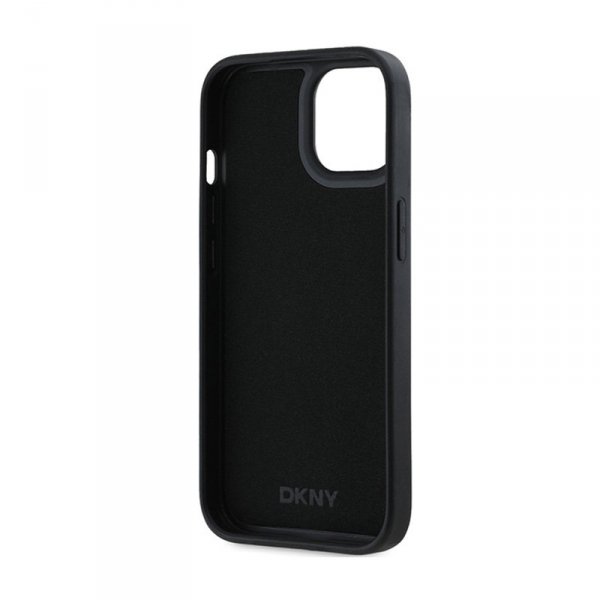 DKNY 3D Rubber Repeat Pattern - Etui iPhone 15 Plus (czarny)