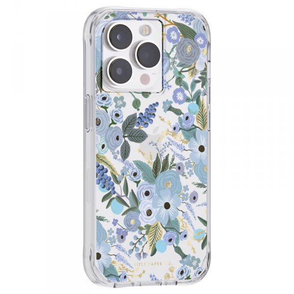 Rifle Paper Clear - Etui iPhone 14 Pro (Garden Party Blue)