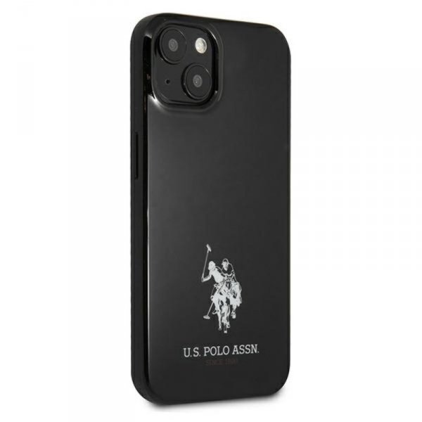 US Polo Assn Horses Logo - Etui iPhone 13 mini (czarny)