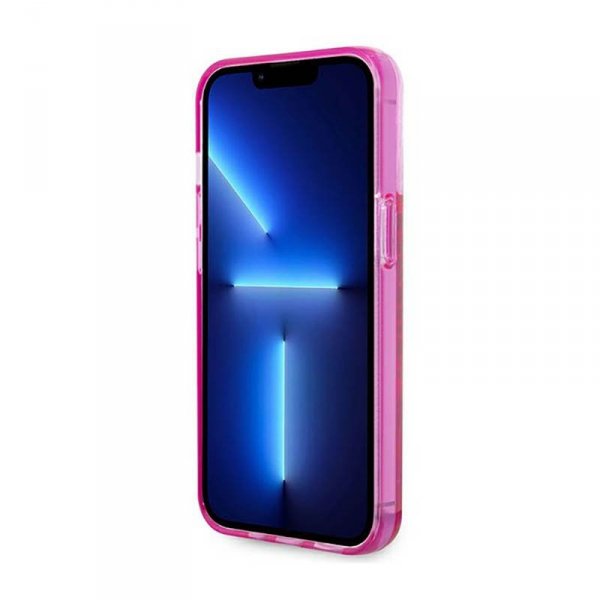 Karl Lagerfeld Liquid Glitter Translucent Elongated Logo Case – Etui iPhone 14 Pro Max (różowy)