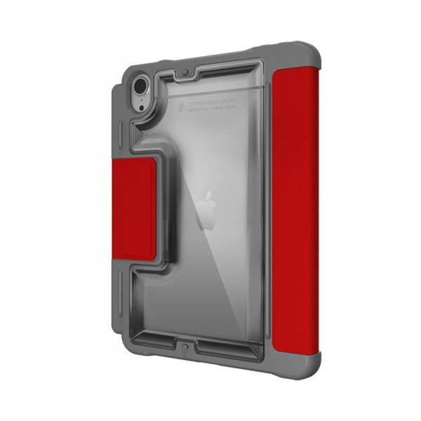 STM Dux Plus - Etui pancerne iPad mini 7 (2024) / mini 6 (2021) MIL-STD-810G z uchwytem Apple Pencil (Red)