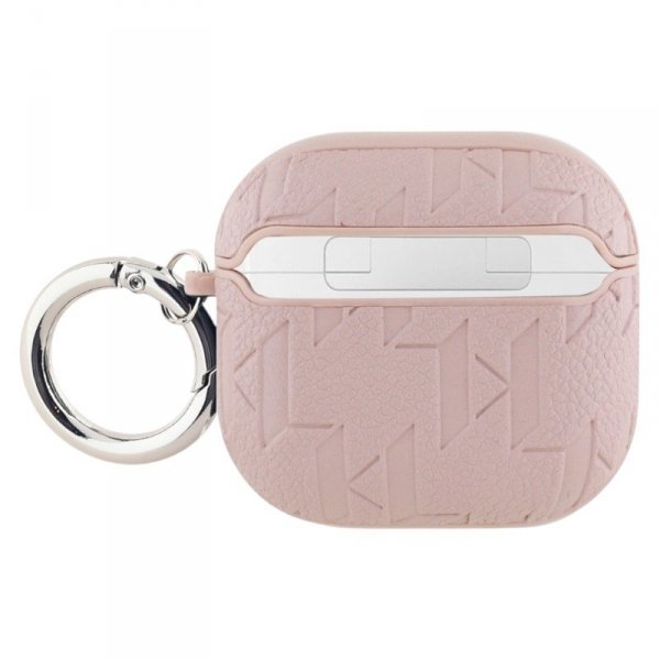 Karl Lagerfeld Monogram Karl & Choupette Head - Etui AirPods 4 (różowy)