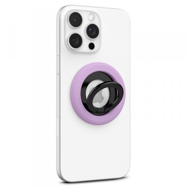 Spigen Nano Pop MagSafe Phone Ring - Magnetyczny uchwyt na palec z funkcją podstawki (Grape Purple)