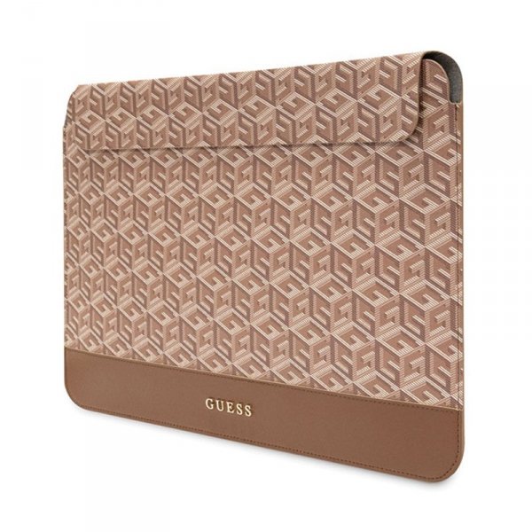 Guess GCube Stripes Computer Sleeve - Etui na notebooka 14&quot; (Brązowy)
